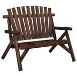 Banc de jardin 3028556-5 Marron foncé