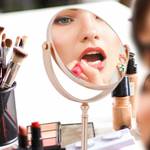 Kosmetikspiegel mit Vergr枚脽erung kupfer