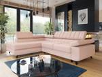 Ecksofa Nord Premium Rosé - Ecke davorstehend links