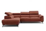 Ecksofa Fiero (5-Sitzer) Dunkelorange