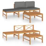 Garten-Lounge-Set (4-teilig) 3011651-20 Grau