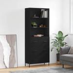 Highboard DE7935 Schwarz - Holzwerkstoff - 34 x 180 x 70 cm