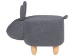 Pouf animal BUNNY Gris - Chêne clair