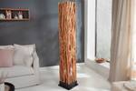 Stehlampe NATURE ART Braun - Holzwerkstoff - Massivholz - 31 x 173 x 31 cm