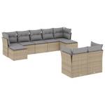 Gartensitzgruppe K5675(9-tlg) Beige - Massivholz - 69 x 62 x 55 cm