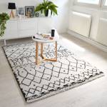 Tapis de salon Dharan Fibres synthétiques - Blanc / Anthracite