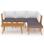 Garten-Lounge-Set Braun - Massivholz - Holzart/Dekor - 55 x 35 x 90 cm