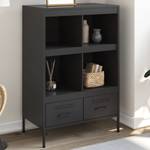 Highboard DE1925 Schwarz - Metall - 39 x 102 x 68 cm