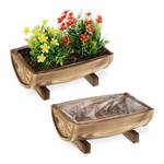 Blumenkasten Set 2er Holz