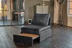 Fauteuil-lit DELLA Velvet Anthracite