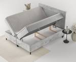 Boxspringbett Noble Bonellfederkern Hellgrau - Breite: 140 cm