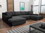 Ecksofa Boca U Form Dunkelgrau - Breite: 150 cm