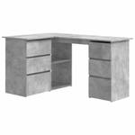 Schreibtisch 3001905 Grau - Holzwerkstoff - 100 x 76 x 145 cm