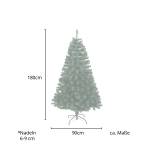 Weihnachtsbaum künstlich Grün - Kunststoff - 90 x 180 x 90 cm