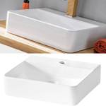 Badezimmer Komplett-Set HGl. weiß Eiche Weiß - Holzwerkstoff - 180 x 200 x 46 cm