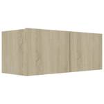 TV-Schrank 8er Set D662 Braun - Holzwerkstoff - 30 x 30 x 80 cm