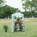 Serre de jardin Chaam Blanc - Hauteur : 125 cm