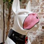 Statue chien boxer américain H 70cm Porcelaine - 48 x 70 x 44 cm
