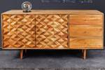 Sideboard ALPINE Braun - Massivholz - 145 x 75 x 40 cm