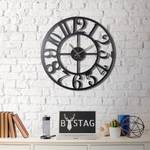 Dekorative Uhr Schwarz - Metall - 72 x 70 x 70 cm