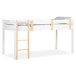 Lit mezzanine 2524 Blanc - Bois massif - Bois/Imitation - 207 x 110 x 96 cm