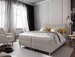 Boxspringbett IBIZA Beige - Textil - 140 x 112 x 207 cm