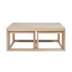 Table basse Corn Marron - Bois massif - 120 x 50 x 60 cm