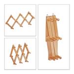 2 x Wandgarderobe Holz natur faltbar Hellbraun