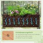 Blumenkasten SF6288ZMDE Braun - Holzwerkstoff - 38 x 150 x 80 cm