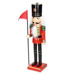 Nussknacker Figur handbemalt Schwarz - Rot