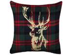 Coussin décoratif RUDOLPH Doré - Vert - Rouge - Textile - 45 x 12 x 45 cm