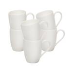 Kaffeebecher Basic White 6er Set Weiß - Porzellan - 28 x 22 x 38 cm