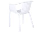 Chaise de salle à manger NAPOLI Blanc - Matière plastique - 55 x 71 x 56 cm