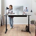 Höhenverstellbarer Tisch Easydesk Grau - Breite: 160 cm - Schwarz