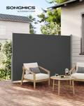 Seitenmarkise Summer Grau - Metall - 350 x 2 x 160 cm