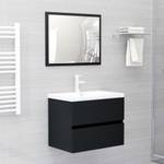 Meuble lavabo avec bassin 3007833-1 Noir