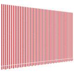 Tissu d'auvent de remplacement 3007858 Rouge - Blanc - 295 x 480 cm