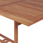 Table à manger Marron - Bois/Imitation - En partie en bois massif - 180 x 75 x 180 cm