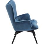 Fauteuil Vicky Velvet Bleu