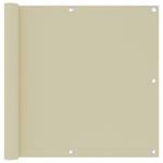 Écran de balcon 3016497-5 Blanc crème - Largeur : 90 cm