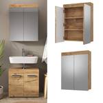 Bad Spiegelschrank Luna 36759 Braun - Holzwerkstoff - 60 x 77 x 17 cm