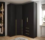 Garderobe Inova 1 Z6 Schwarz - Gold