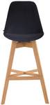 Tabouret de bar Cannes Lot de 2 Noir