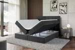 Boxspringbett BERO Schwarz - 200 x 111 cm - H4