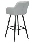 Tabouret de bar CASMALIA Noir - Gris - Gris lumineux