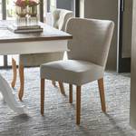 Chaise Louise Dining Chair Beige - Textile - 55 x 88 x 62 cm