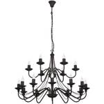 Chandelier ROSABELLA Noir - Nb d'ampoules : 18