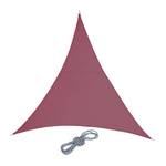 Voile d'ombrage triangle PES rouge foncé 300 x 245 cm