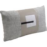 Coussin Vita II Gris - Textile - 50 x 30 x 6 cm