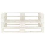 Canapé palette (lot de 2) 3002333-1 Blanc - Bois manufacturé - Bois/Imitation - 140 x 61 x 68 cm